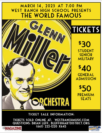 Event Glenn Miller Orchestra at West Ranch High School - Tickets Sold at Door