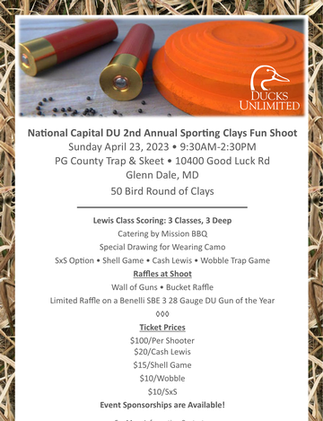 Event National Capital DU 2nd Annual Sporting Clays Tournament