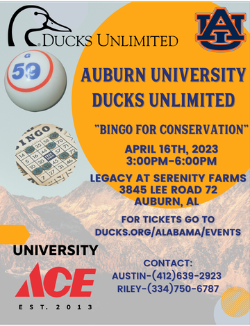 Event Auburn University Spring Bingo for Conservation