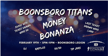 Event Boonsboro Titans Money Bonanza