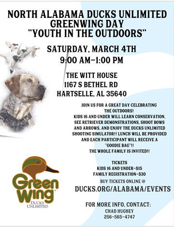 Event North Alabama Greenwing Youth Day