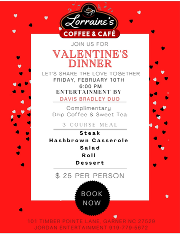 Event Annual Valentine's Dinner and Live Entertainment by Davis Bradley Duo