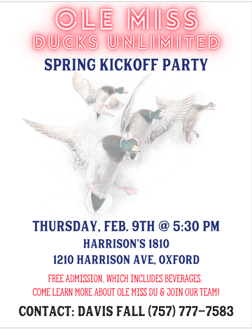 Event Ole Miss DU Spring Kickoff Party