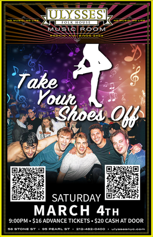 Event Take Your Shoes Off @ Ulysses Folk House - Saturday March 4th, 2023