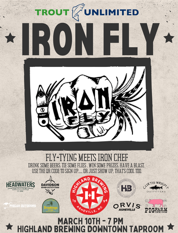 Event Trout Unlimited's Iron Fly at Highland Brewing Downtown Taproom