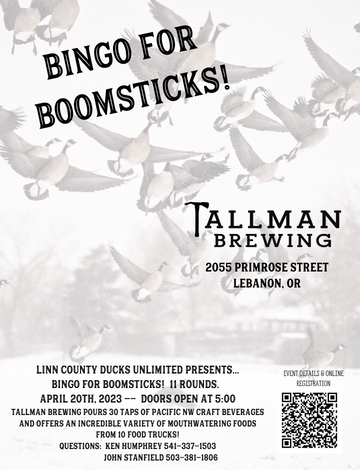 Event Linn County DU Bingo for Boomsticks!