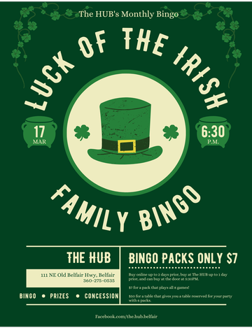 Event Luck of the Irish Bingo