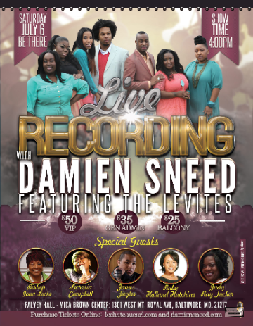 Event Damien Sneed featuring the Levites LIVE Recording
