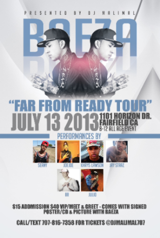 Event Baeza "Far From Ready Tour"