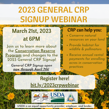 Event 2023 General CRP Signup and Program Updates Webinar