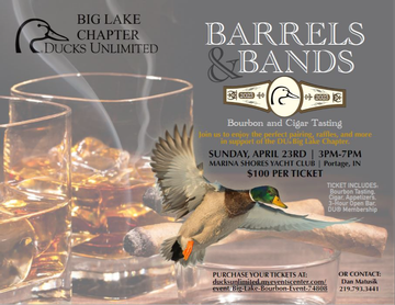 Event Big Lake DU Barrels & Bands Bourbon & Cigar Tasting Event 