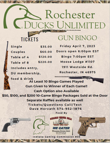 Event Rochester DU Gun Bingo