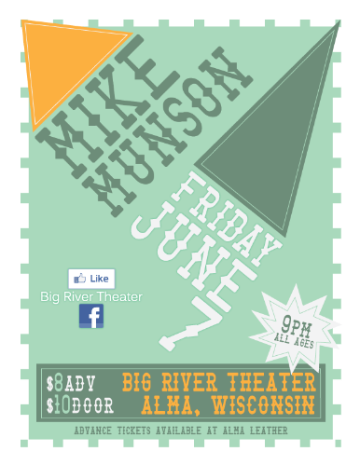 Event Mike Munson Live at the Big River Theater, Alma