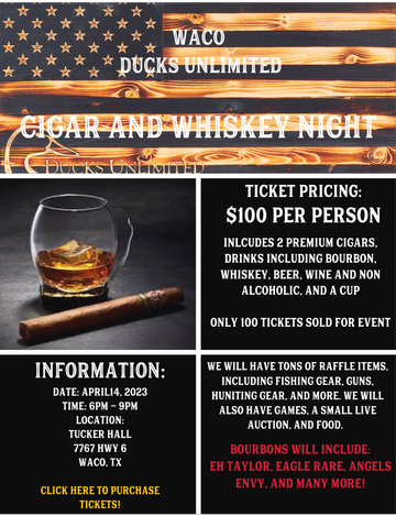 Event Waco Cigar and Whiskey Night