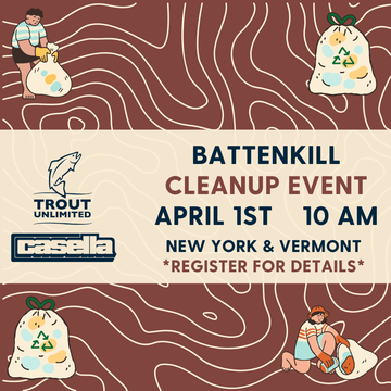 Event NY & VT Battenkill Cleanup Event- April 1st 