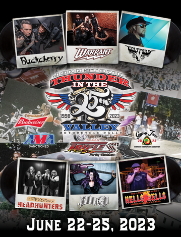 Event Johnstown Thunder in the Valley Motorcycle Rally - Headline Entertainment