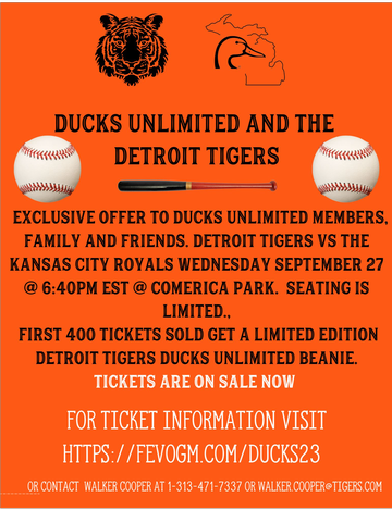 Event Ducks Unlimited at Comerica Park, hosted by the Lac De Ste Claire Chapter
