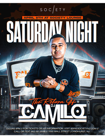 Event Supreme Saturdays DJ Camilo Live At Society