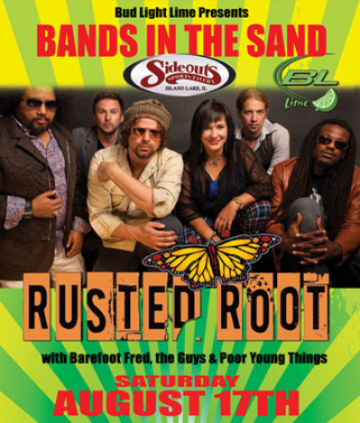 Event Rusted Root - Bands in the Sand