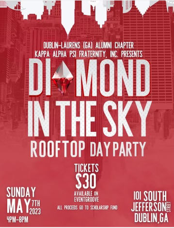 Event DLAC of Kappa Alpha Psi Fraternity, Inc. presents The Diamond in the Sky Rooftop Day Party