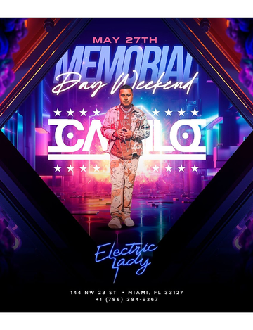 Event Memorial Day Weekend 2023 DJ Camilo Live At Electric Lady