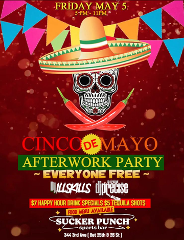 Event CInco De Mayo Afterwork Party At Sucker Punch Sports Bar