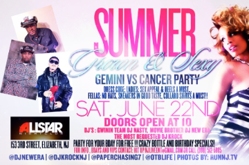 Event Summertime Grown & Sexy Gemini vs Cancer Bash