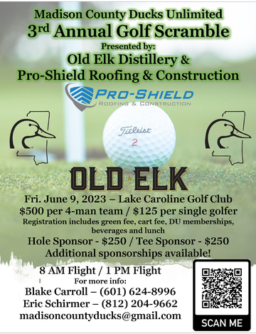 Event Madison County DU 3rd Annual Corporate Golf Scramble presented by Old Elk and Pro-Shield Roofing & Construction