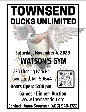 Event Upper Missouri (Townsend) Ducks Unlimited Banquet