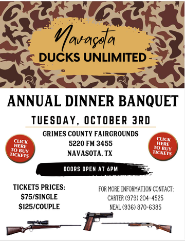 Event Navasota Ducks Unlimited Dinner