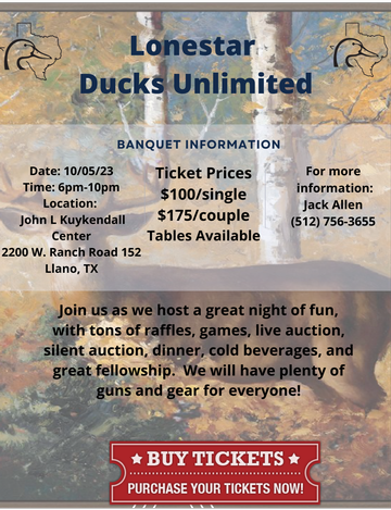 Event Lonestar Ducks Unlimited Banquet