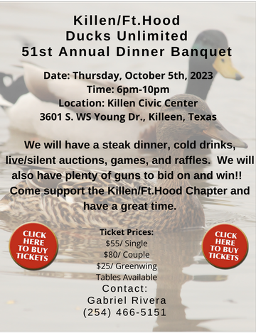Event Killeen/Ft. Hood Dinner Banquet