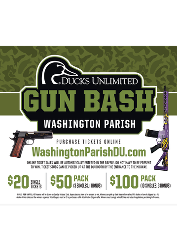 Event Washington Parish 25 Gun Bash @ Washington Parish Free Fair