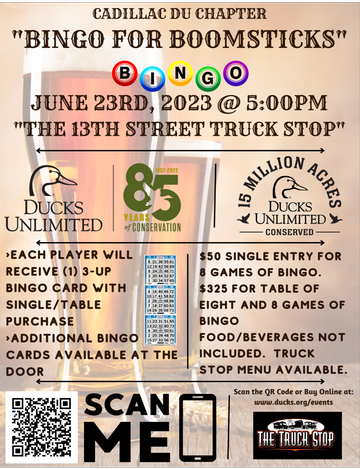 Event Cadillac Chapter "Bingo for Boomsticks"