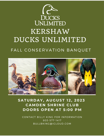 Event Kershaw Fall Conservation Banquet
