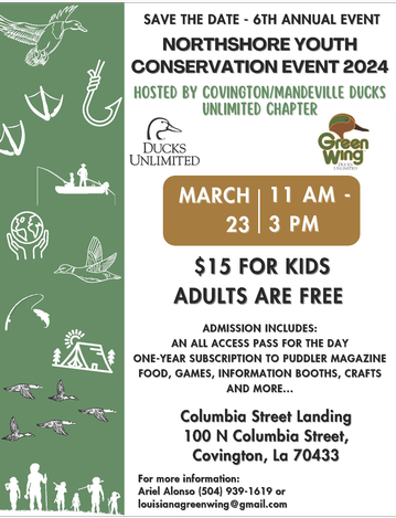Event Northshore Greenwing Youth Conservation Event 