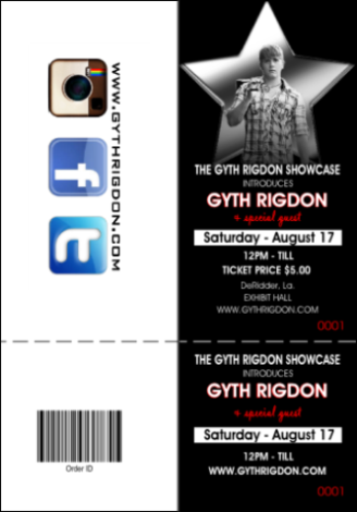 Event THE GYTH RIGDON SHOWCASE