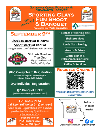 Event 5th Annual Sporting Clays Fun Shoot with the Gateway Chapter