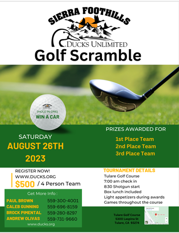 Event Sierra Foothills Golf Scramble