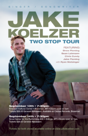 Event Jake Koelzer: Two Stop Tour