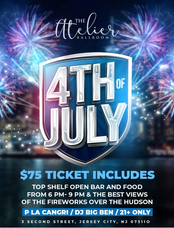 Event 4th of July Fireworks at Atelier Ballroom on the water