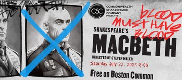 Event MACBETH LIVE AT BOSTON COMMON PRESENTED BY COMMONWEALTH SHAKESPEARE COMPANY