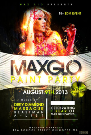 Event PAINT PARTY - MAX GLO