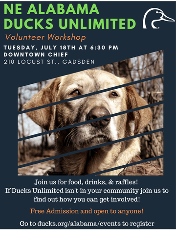 Event NE Alabama Ducks Unlimited  Volunteer Workshop