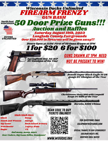 Event North East Wisconsin FIREARM FRENZY 50 Gun Bash