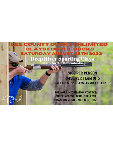 Event Lee County Ducks Unlimited Clays for Ducks Shoot