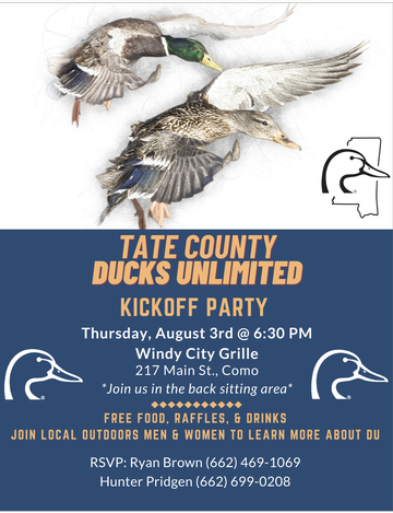 Event Tate County Ducks Unlimited Kickoff Meeting