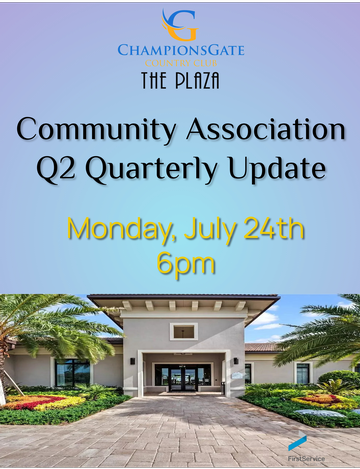 Event Q2 Quarterly Community Association Update
