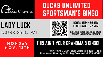 Event Ducks Unlimited Sportsman's Bingo