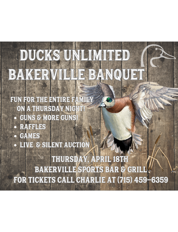 Event Bakerville Flyers Ducks Unlimited Banquet